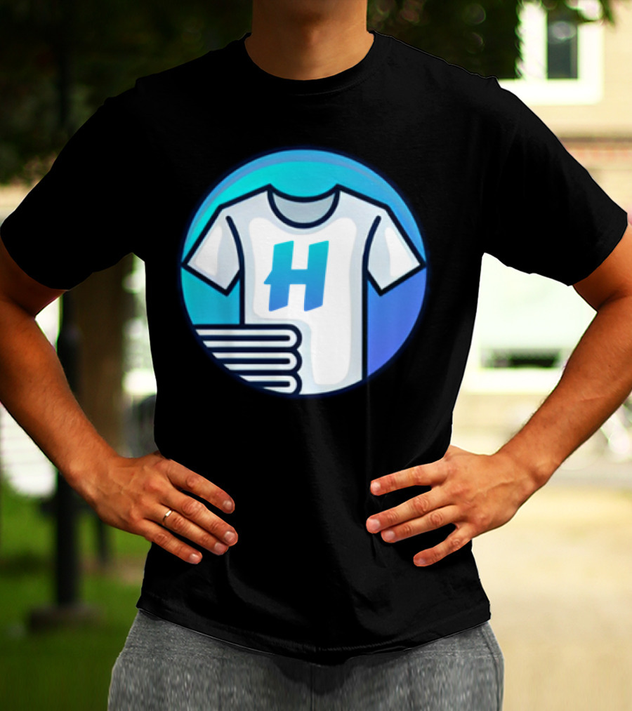 Hafrito H Logo On Shirt With Folded Laundry T-Shirt