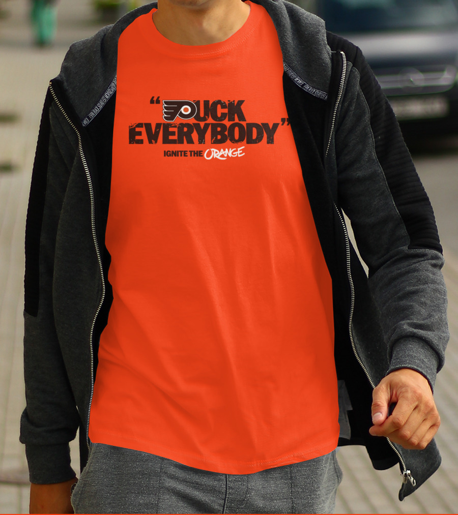 Philadelphia Flyers Puck Everybody Ignite The Orange T-Shirt