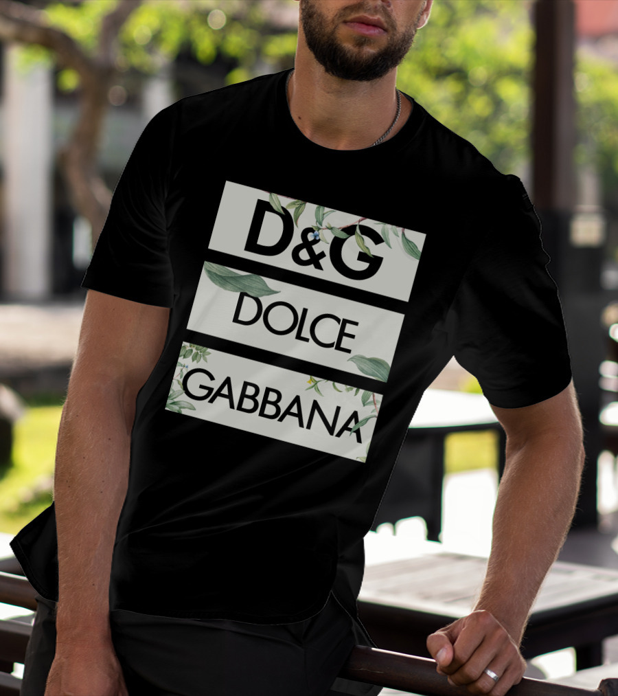 D&G Dolce Gabbana Botanical Leafs T-Shirt