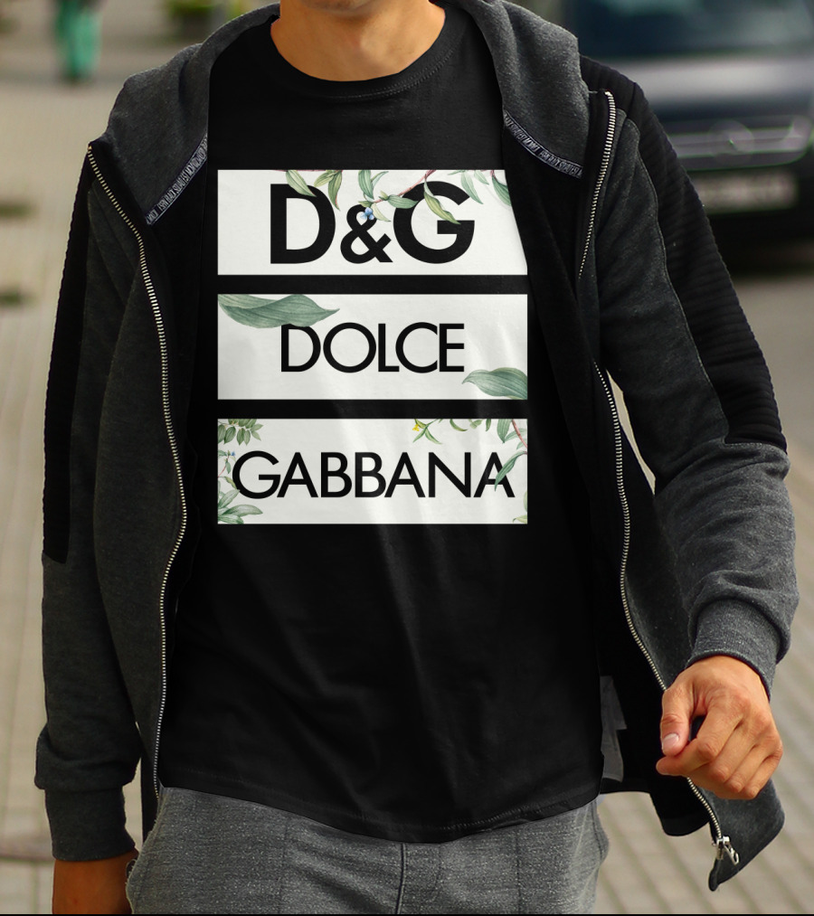 D&G Dolce Gabbana Botanical Leafs T-Shirt