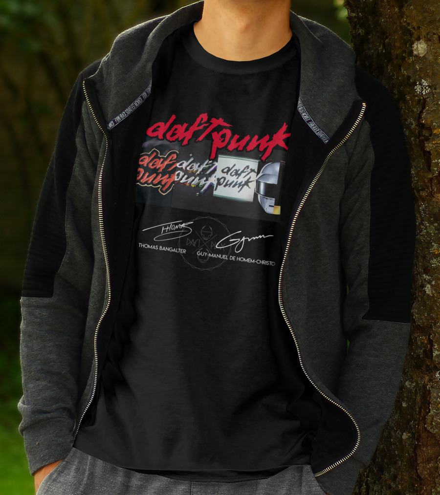 Daft Punk Thomas Bangalter Guy-Manuel De Homem-Christo Logos Icons T-Shirt