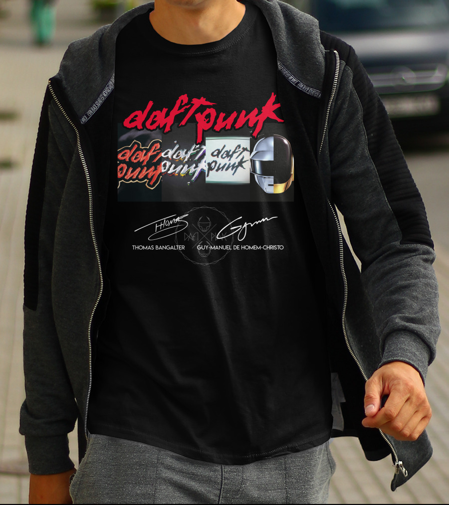 Daft Punk Thomas Bangalter Guy-Manuel De Homem-Christo Logos Icons T-Shirt