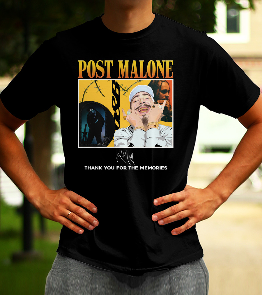 Post Malone Thank You For The Memories T-Shirt