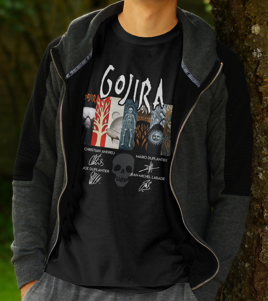 Gojira Christian Andreu Mario Duplantier Joe Duplantier Jean-Michel Labadie T-Shirt