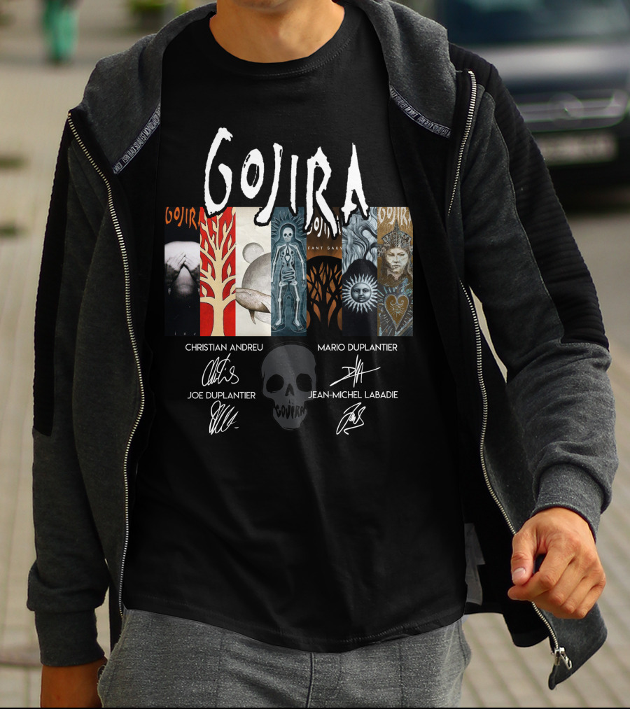 Gojira Christian Andreu Mario Duplantier Joe Duplantier Jean-Michel Labadie T-Shirt