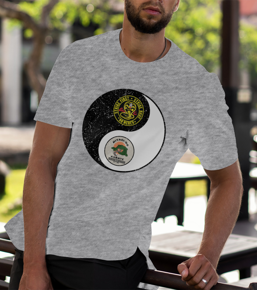 Cobra Kai Strike First Miyagi-Do Karate Yin Yang T-Shirt
