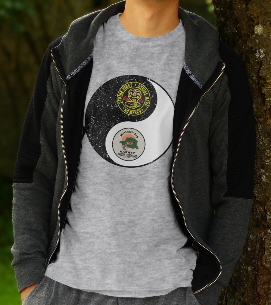 Cobra Kai Strike First Miyagi-Do Karate Yin Yang T-Shirt