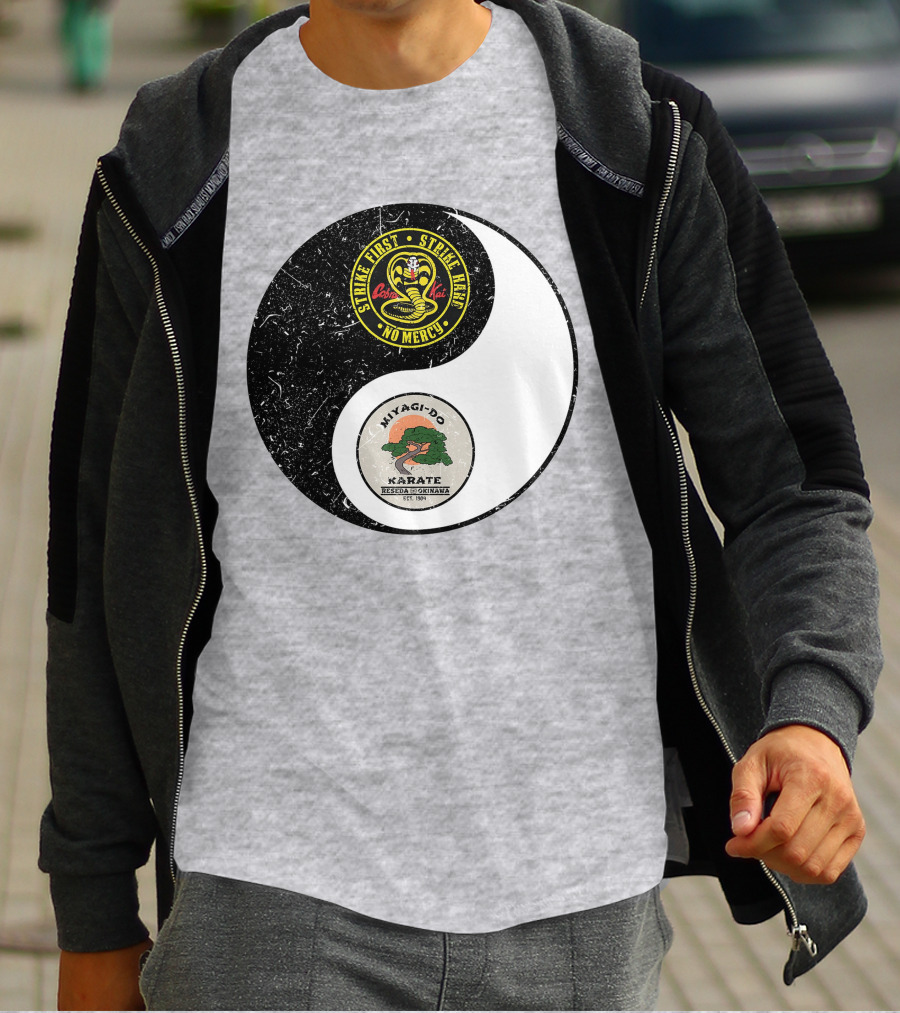 Cobra Kai Strike First Miyagi-Do Karate Yin Yang T-Shirt