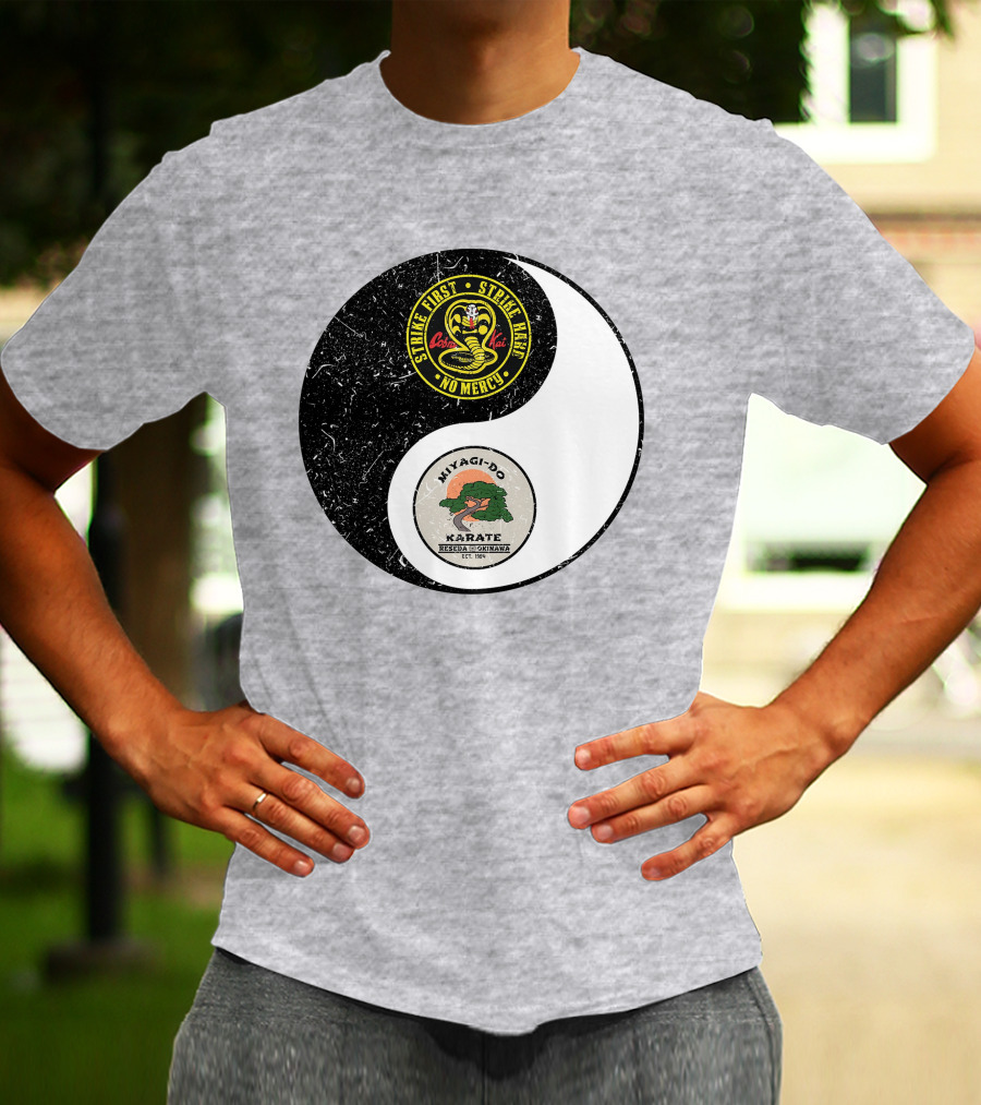 Cobra Kai Strike First Miyagi-Do Karate Yin Yang T-Shirt