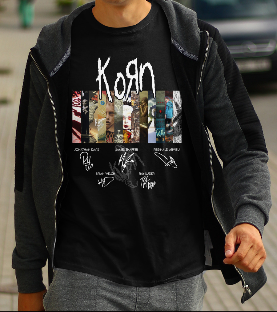 Korn Artwork And Signatures Compilation T-Shirt