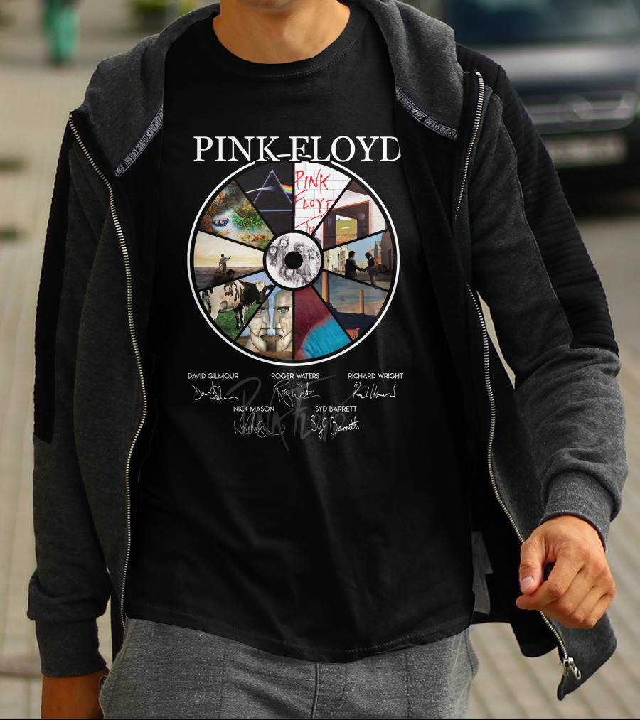 Pink Floyd Signed Album Art Collection T-Shirt