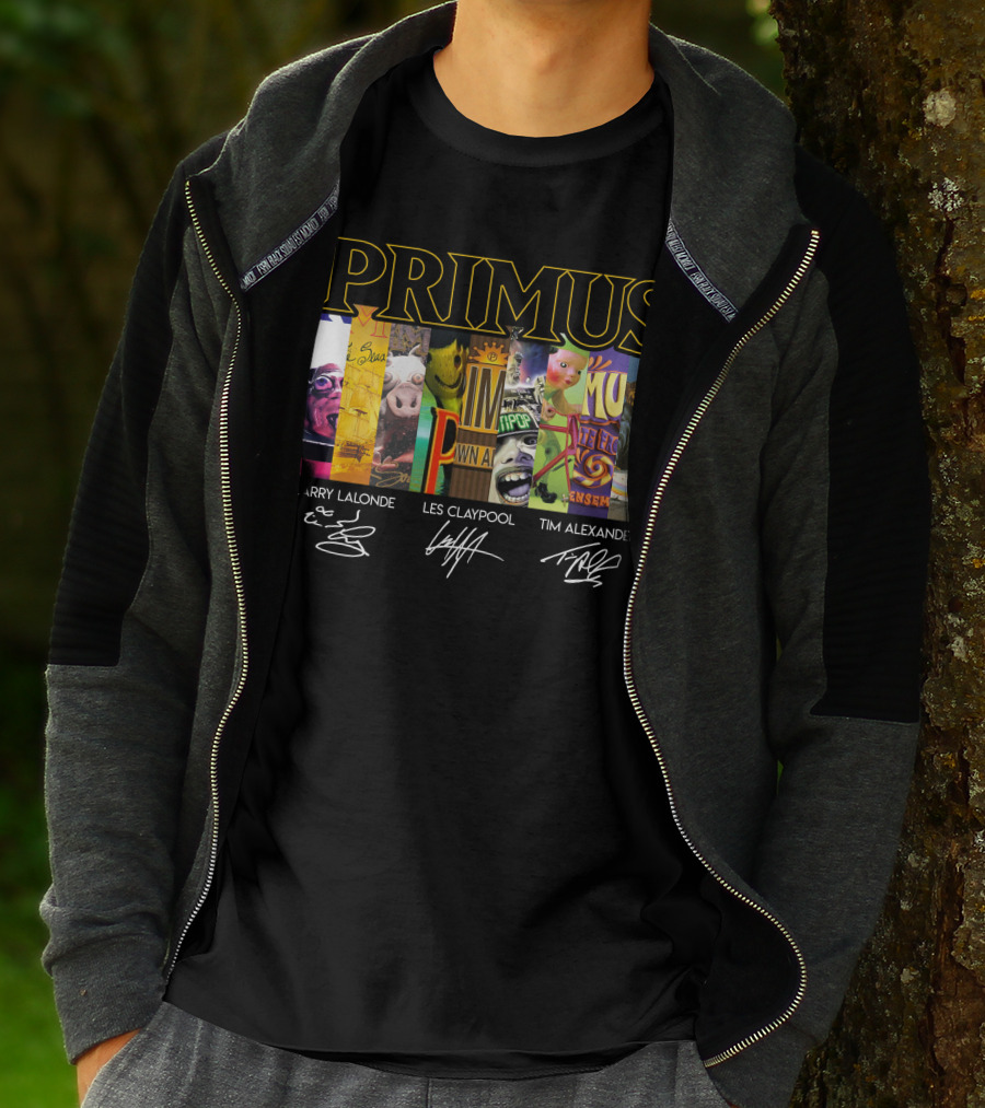 Primus Larry Lalonde Les Claypool Tim Alexander T-Shirt