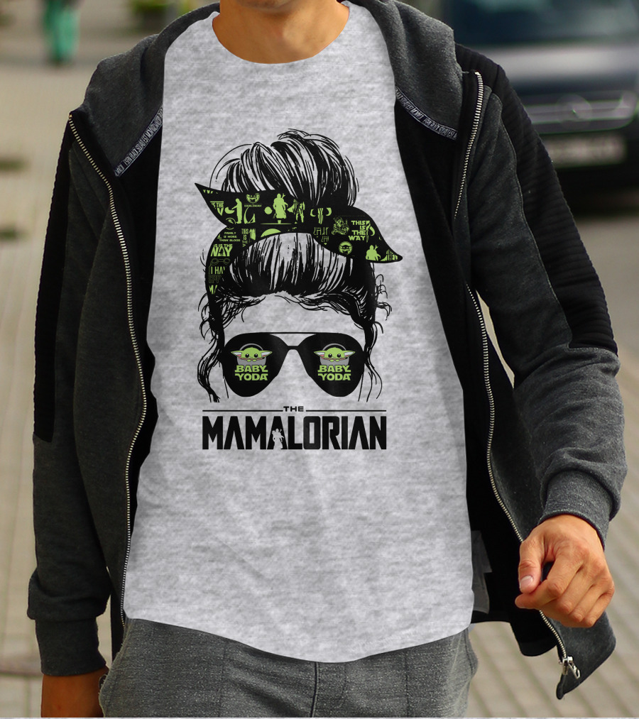 The Mamalorian Baby Yoda Grogu Star Wars T-Shirt
