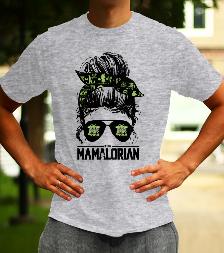 The Mamalorian Baby Yoda Grogu Star Wars T-Shirt