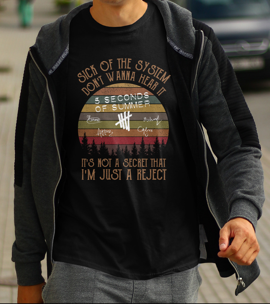 Seconds Of Summer Sick Of The System I'm Just A Reject T-Shirt