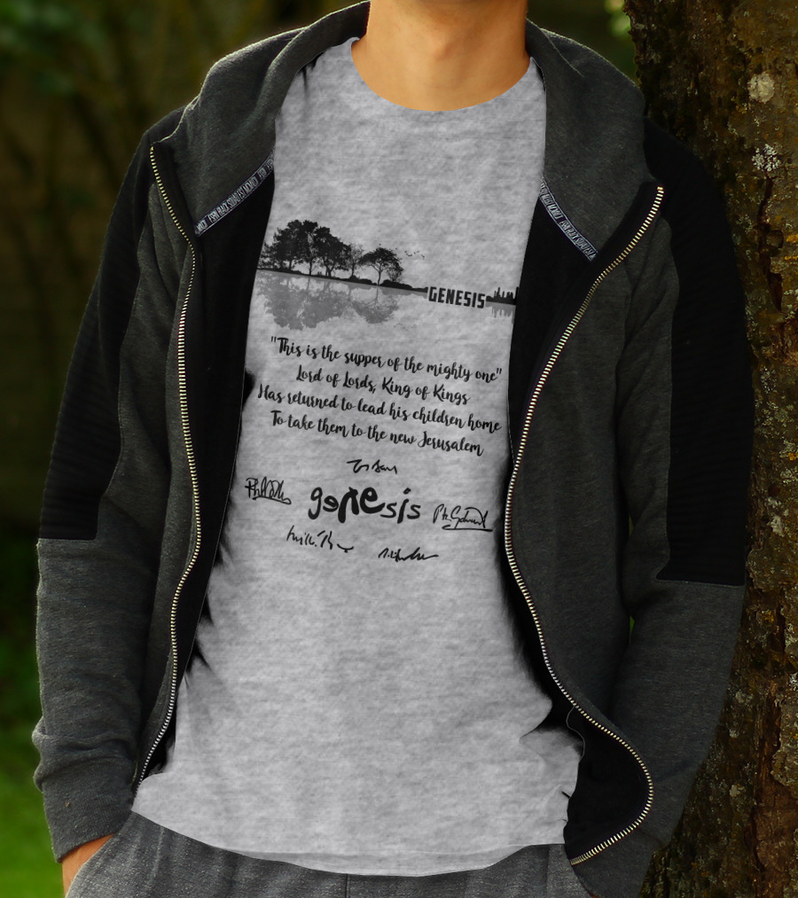 Genesis Cityscape Reflection Mighty One Lord Of Lords King Of Kings Return New Jerusalem T-Shirt
