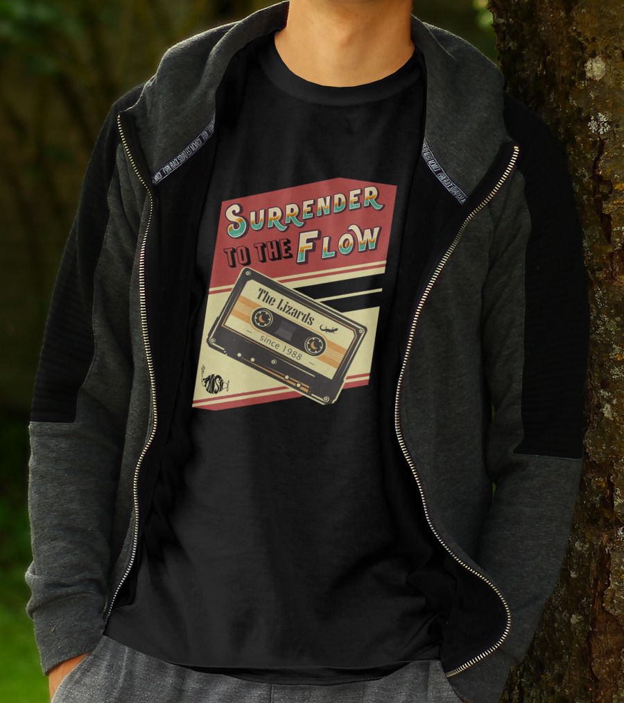 Surrender To The Flow The Lizards Since 1988 Cassette T-Shirt