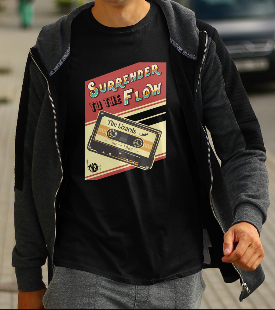 Surrender To The Flow The Lizards Since 1988 Cassette T-Shirt