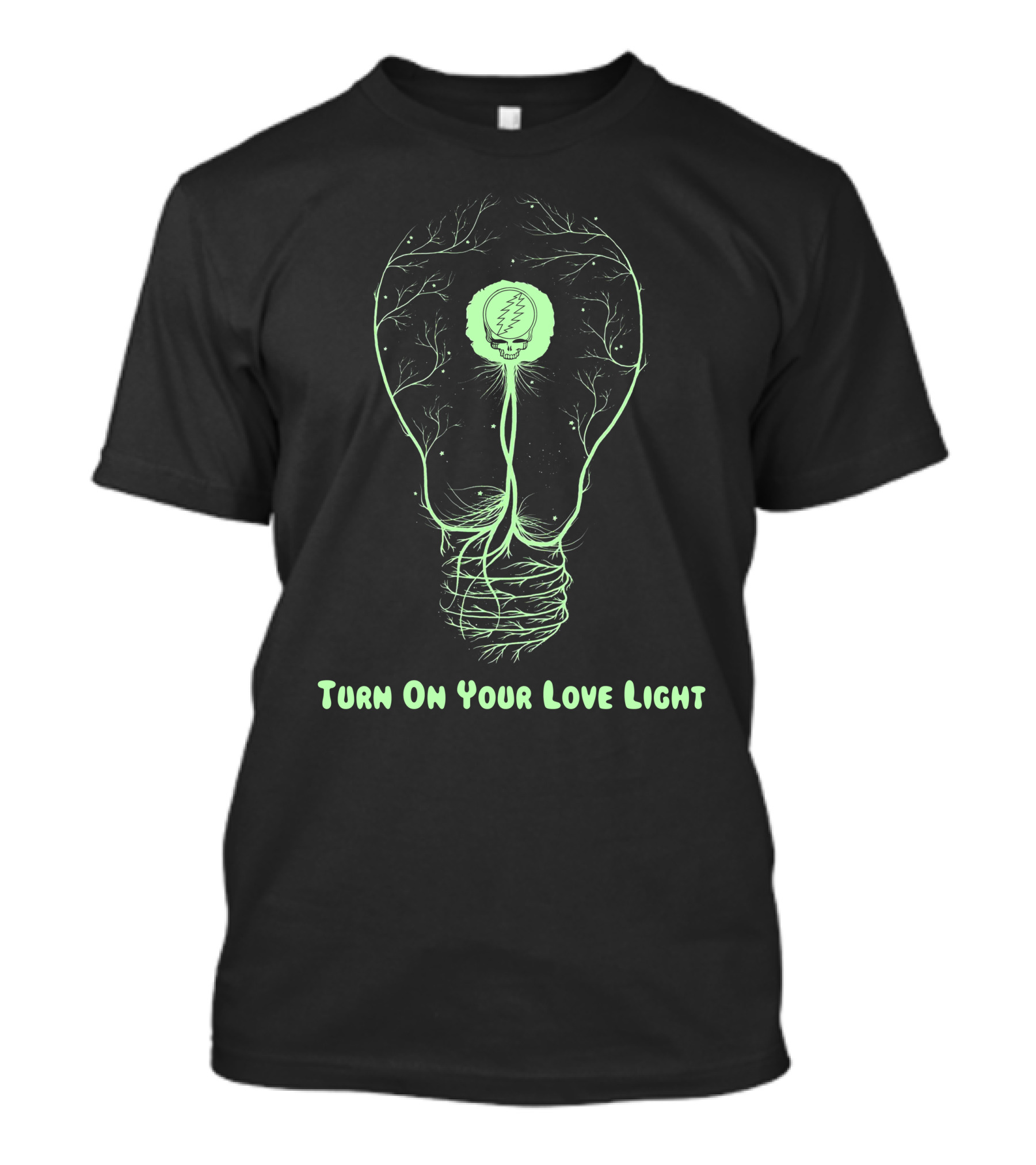 Turn On Your Love Light Grateful Dead Bulb T-Shirt