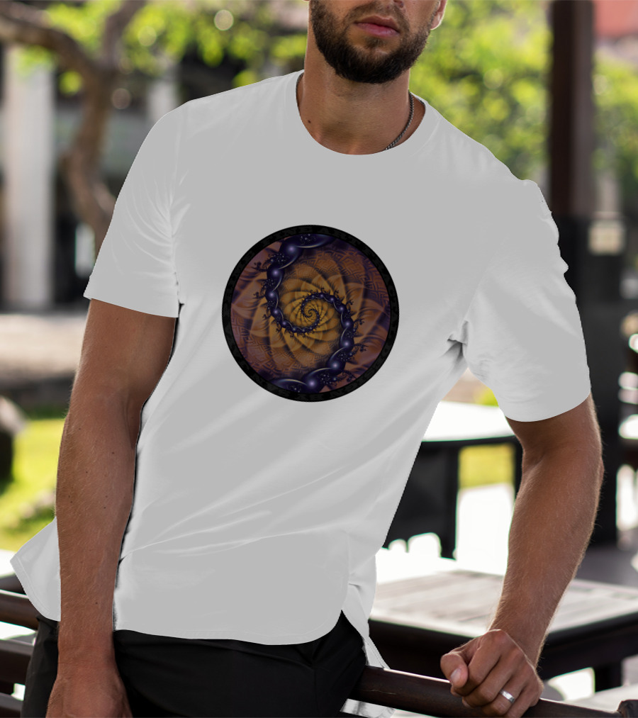 An Emperor Scorpion's Dark Fractal Spiral 1001 Details T-Shirt