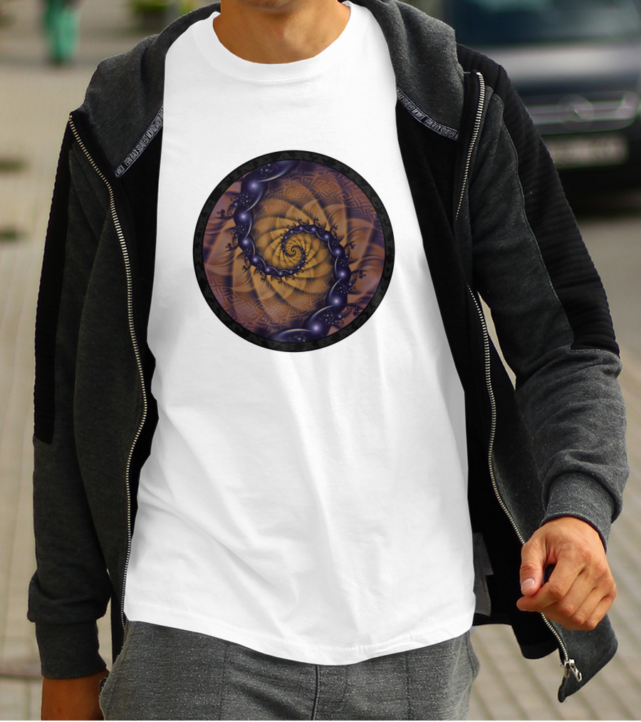 An Emperor Scorpion's Dark Fractal Spiral 1001 Details T-Shirt