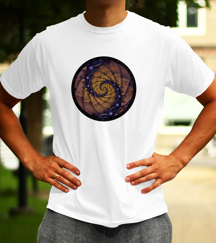 An Emperor Scorpion's Dark Fractal Spiral 1001 Details T-Shirt