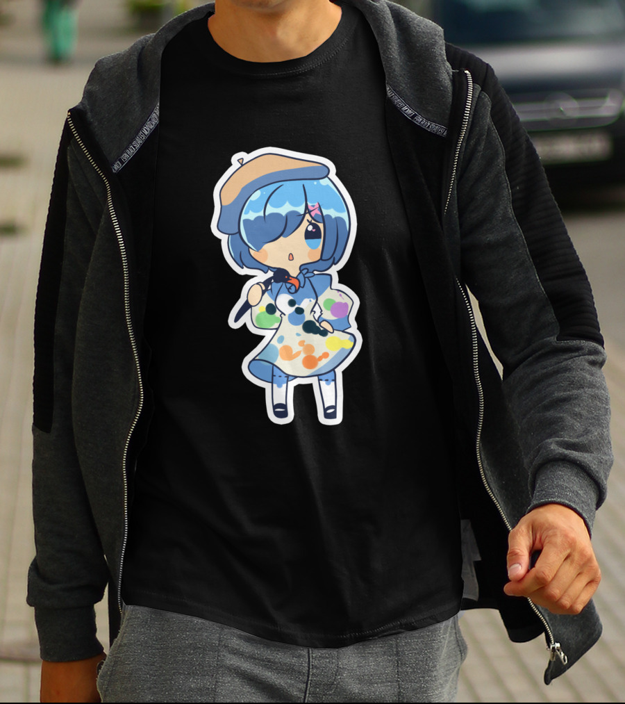 Rem Chibi Art Painter Style 923986 T-Shirt