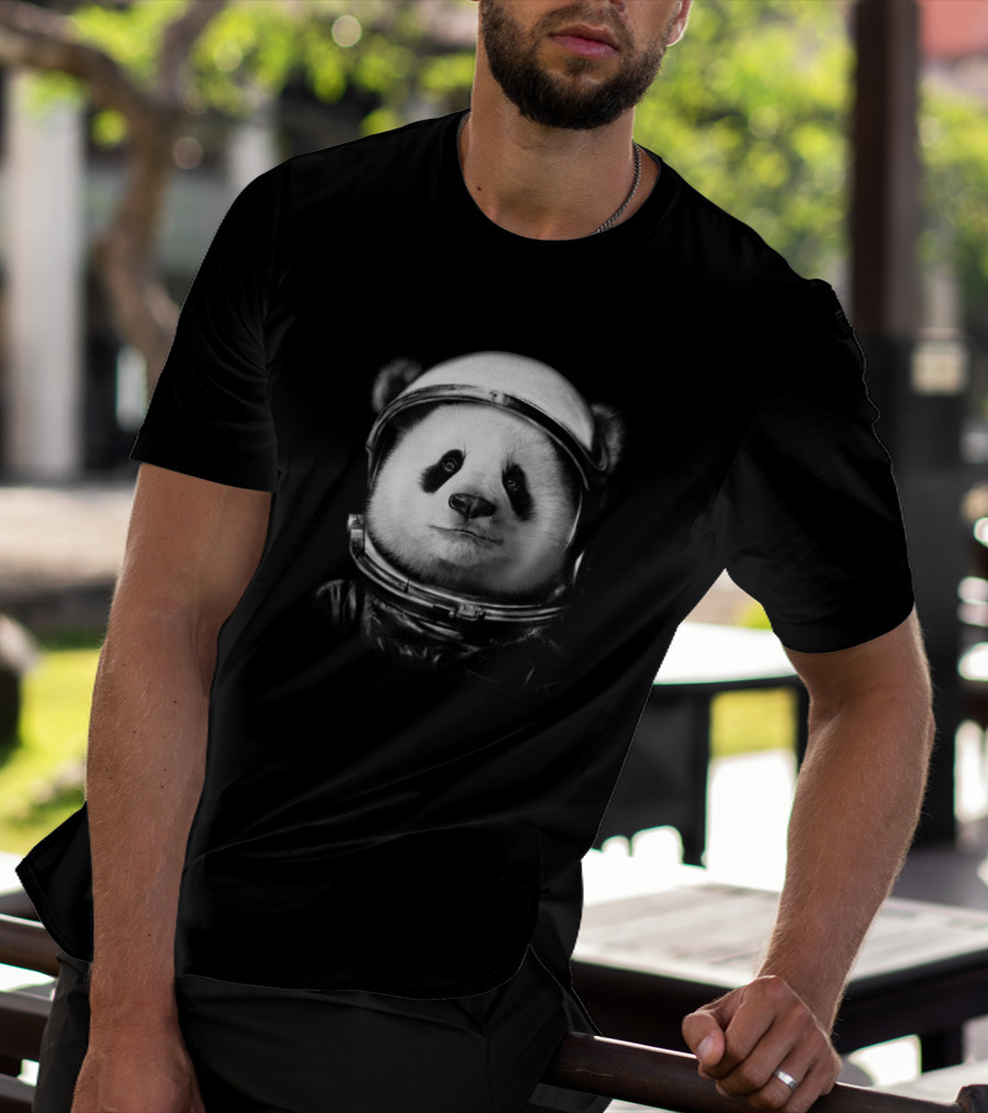 Astronaut Panda 6525 Space Helmet Adventure T-Shirt
