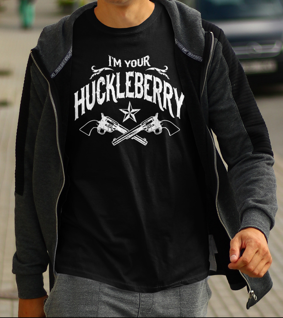 I'm Your Huckleberry Vintage Distressed Pistols Star T-Shirt