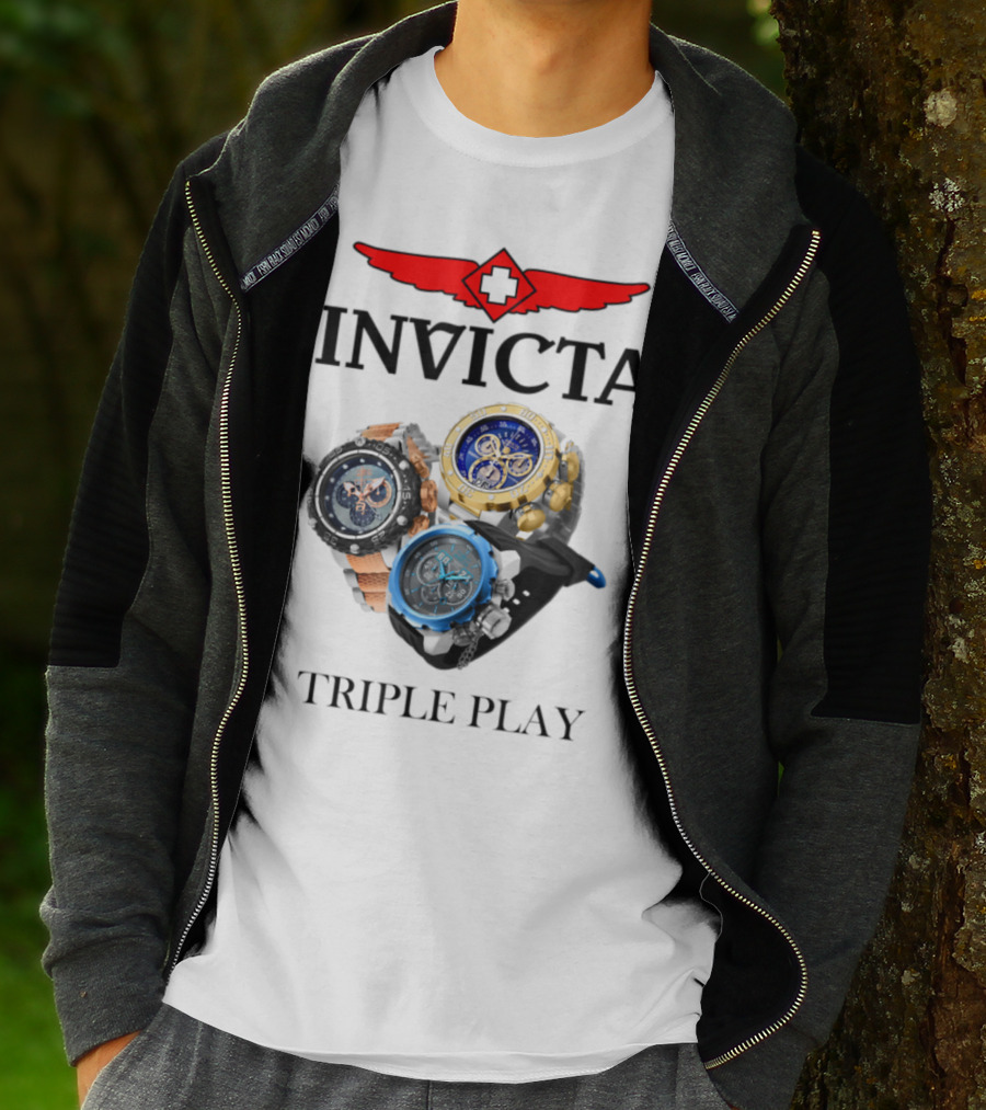 Invicta Triple Play Swiss-Inspired Luxurious Watch Collection T-Shirt
