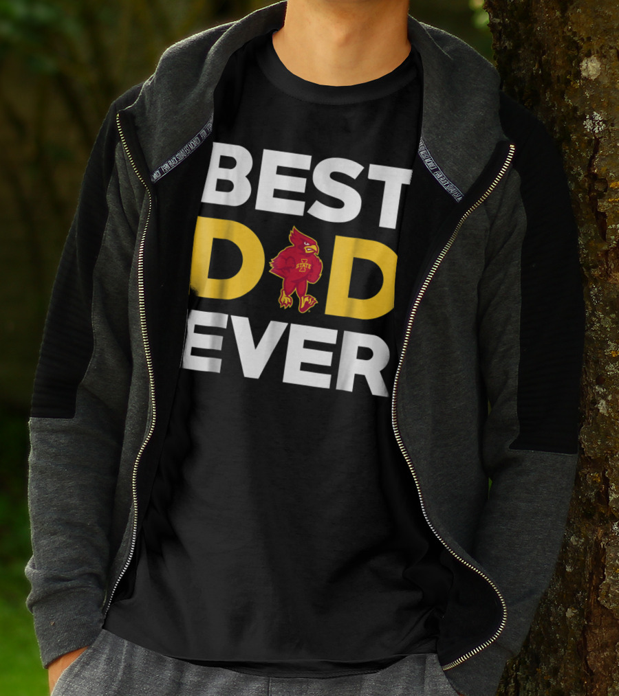 Iowa State Cyclones Best Dad Ever Cardinal T-Shirt