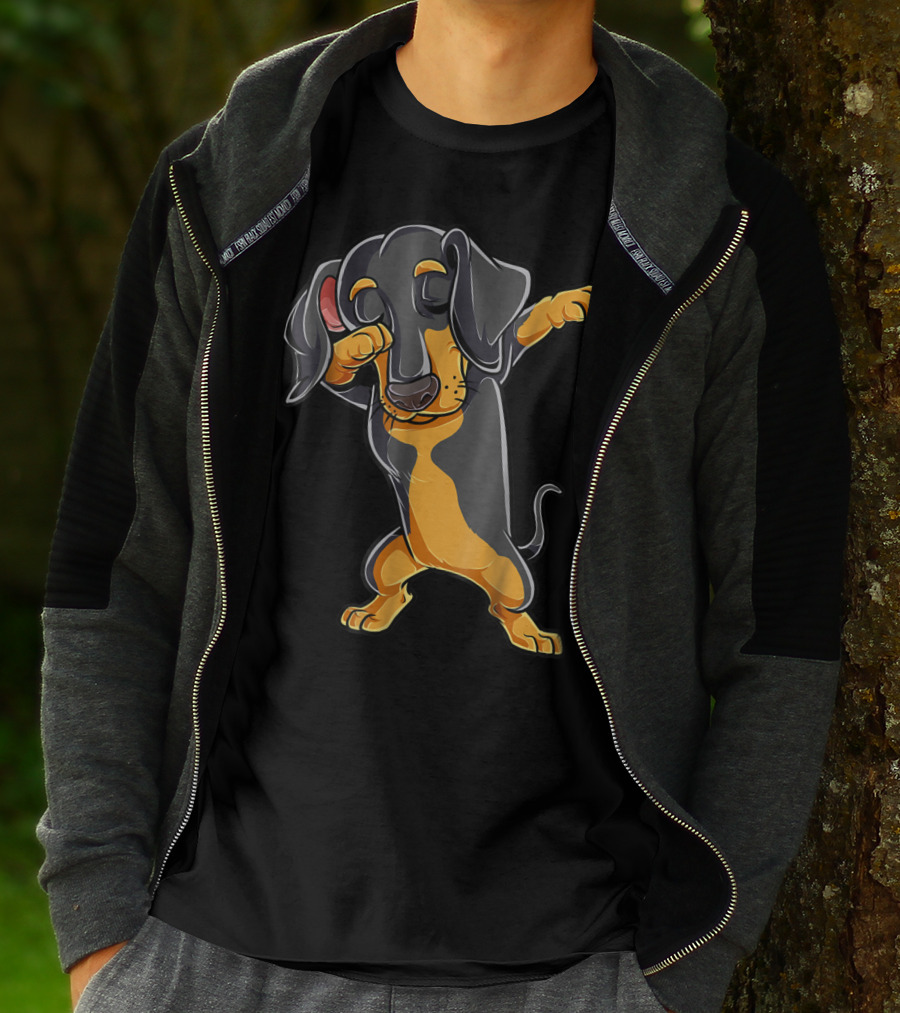 Dabbing Dachshund Puppy Lovers Dab Dance Boys T-Shirt