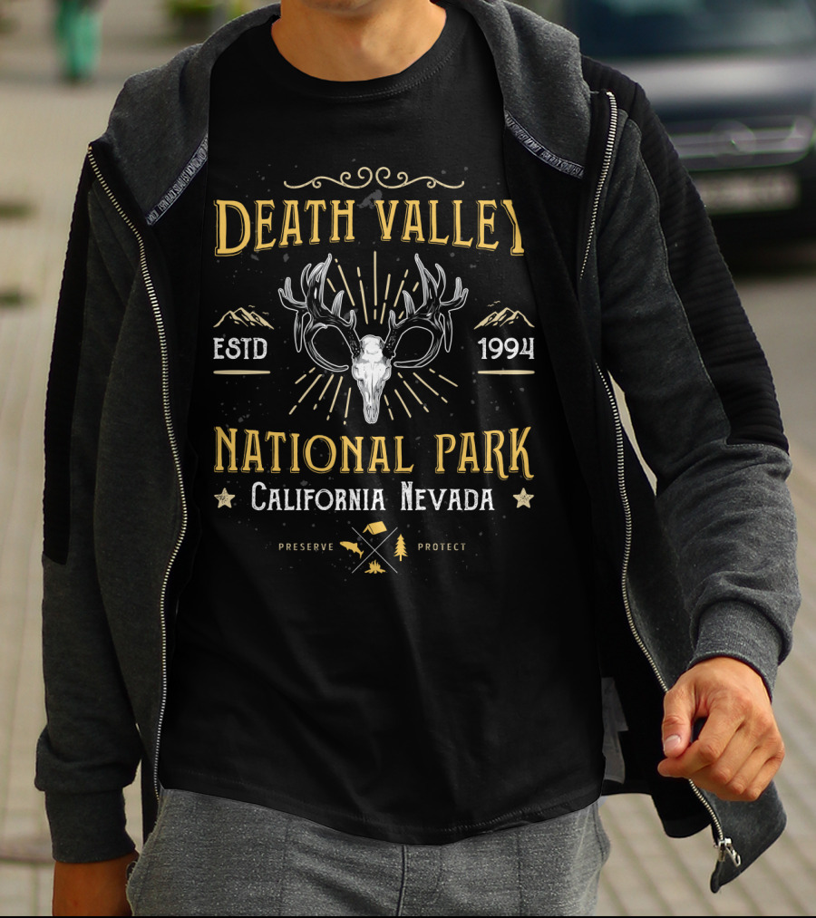 Death Valley National Park Estd 1994 California Nevada Preserve Protect T-Shirt