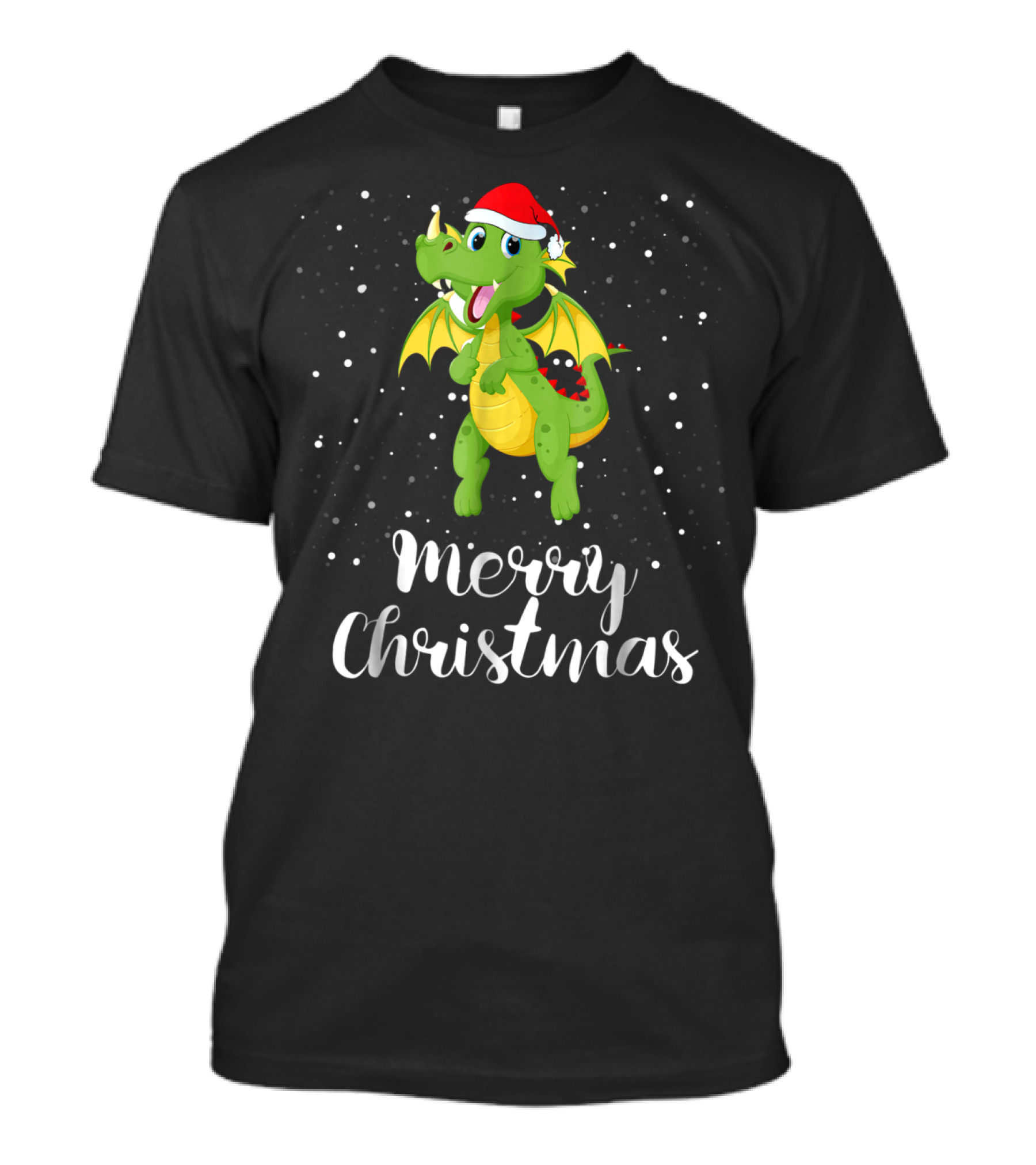 Merry Christmas Dragon Funny Matching Family Group T-Shirt
