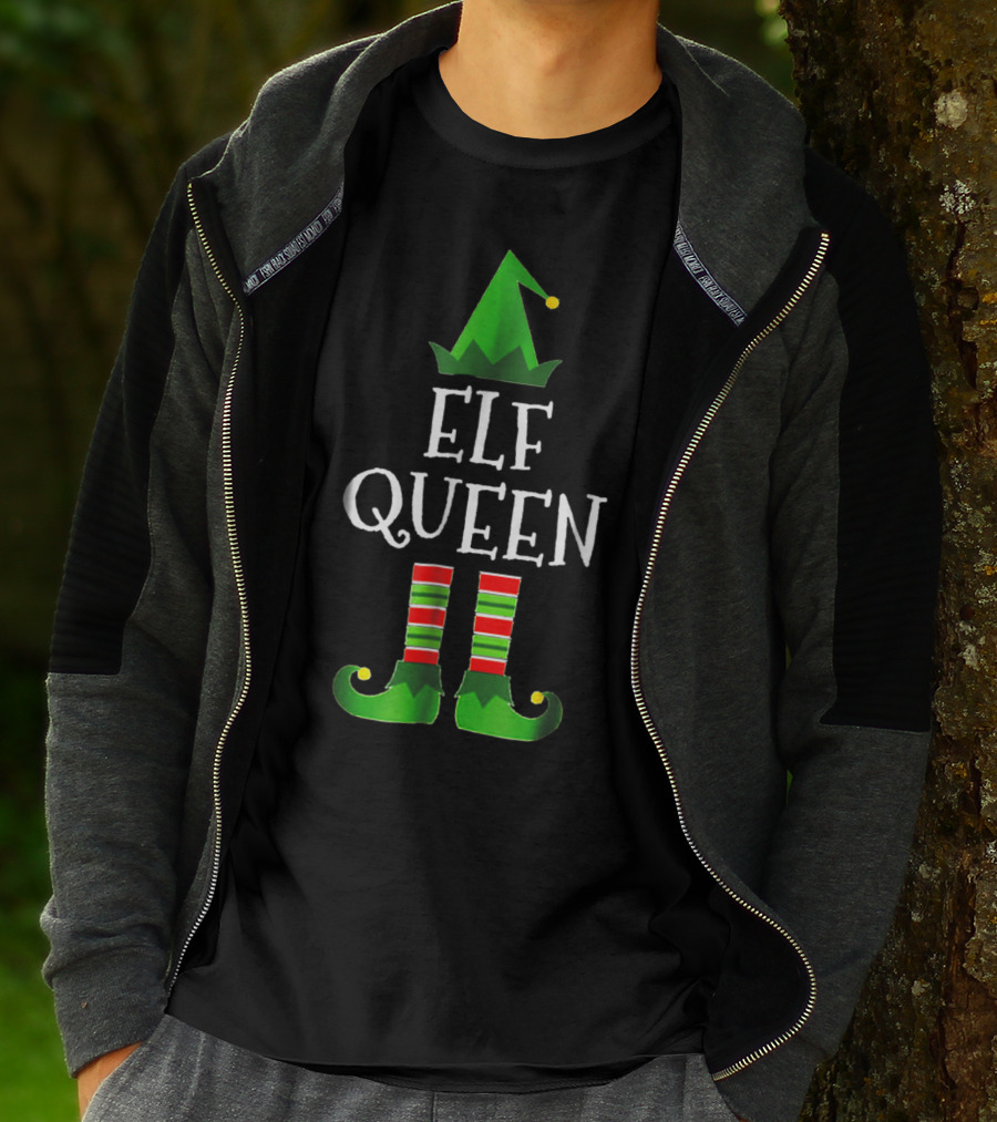 Whimsical Elf Queen Holiday Family Group T-Shirt