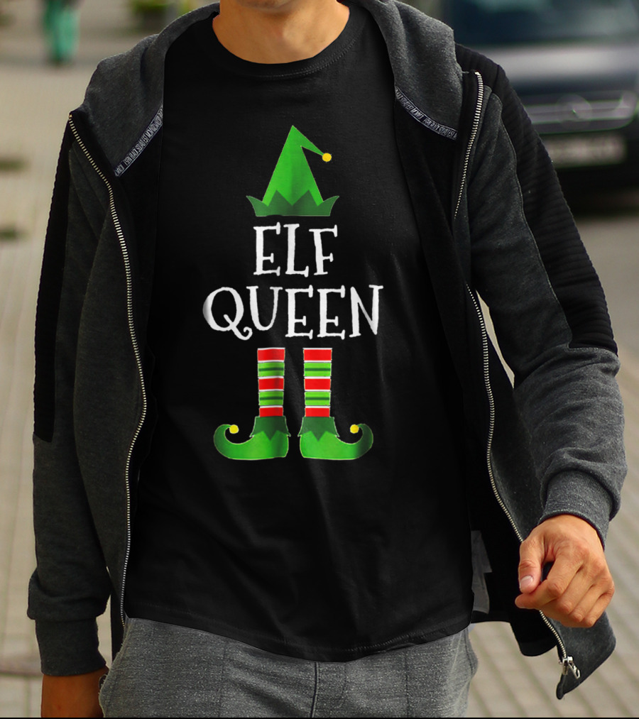Whimsical Elf Queen Holiday Family Group T-Shirt