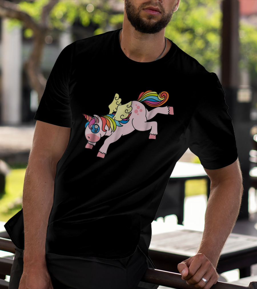 Flying Unicorn Cute And Colorful Rainbow Wings Edition11 T-Shirt