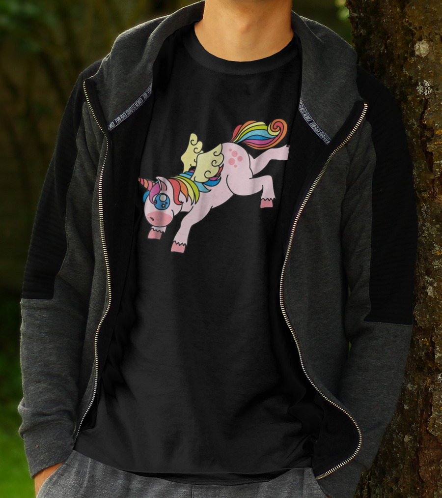 Flying Unicorn Cute And Colorful Rainbow Wings Edition11 T-Shirt