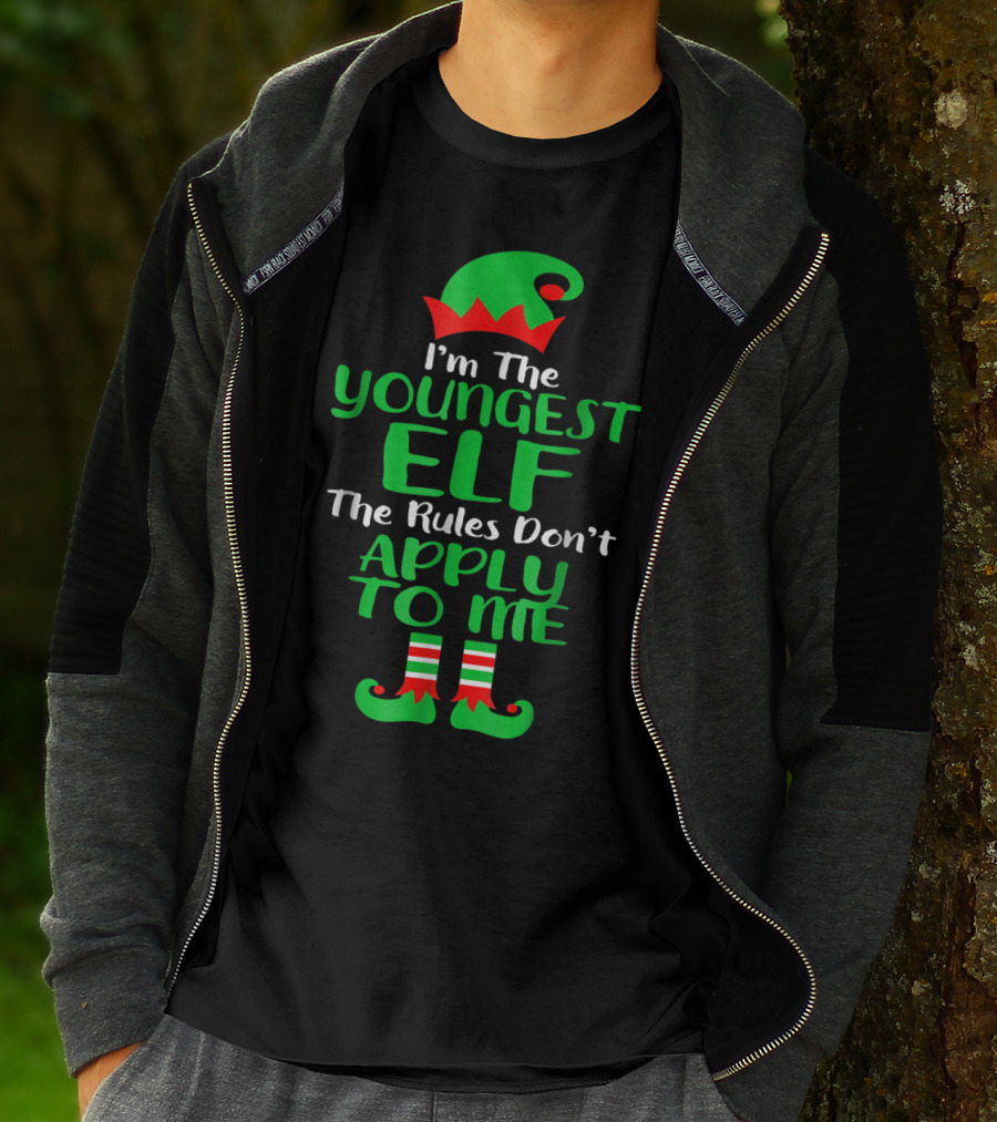 I'm The Youngest Elf The Rules Don't Apply To Me T-Shirt