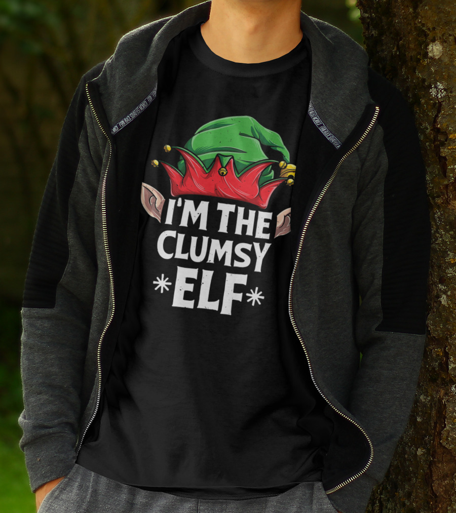 I'm The Clumsy Elf Christmas Family Matching T-Shirt