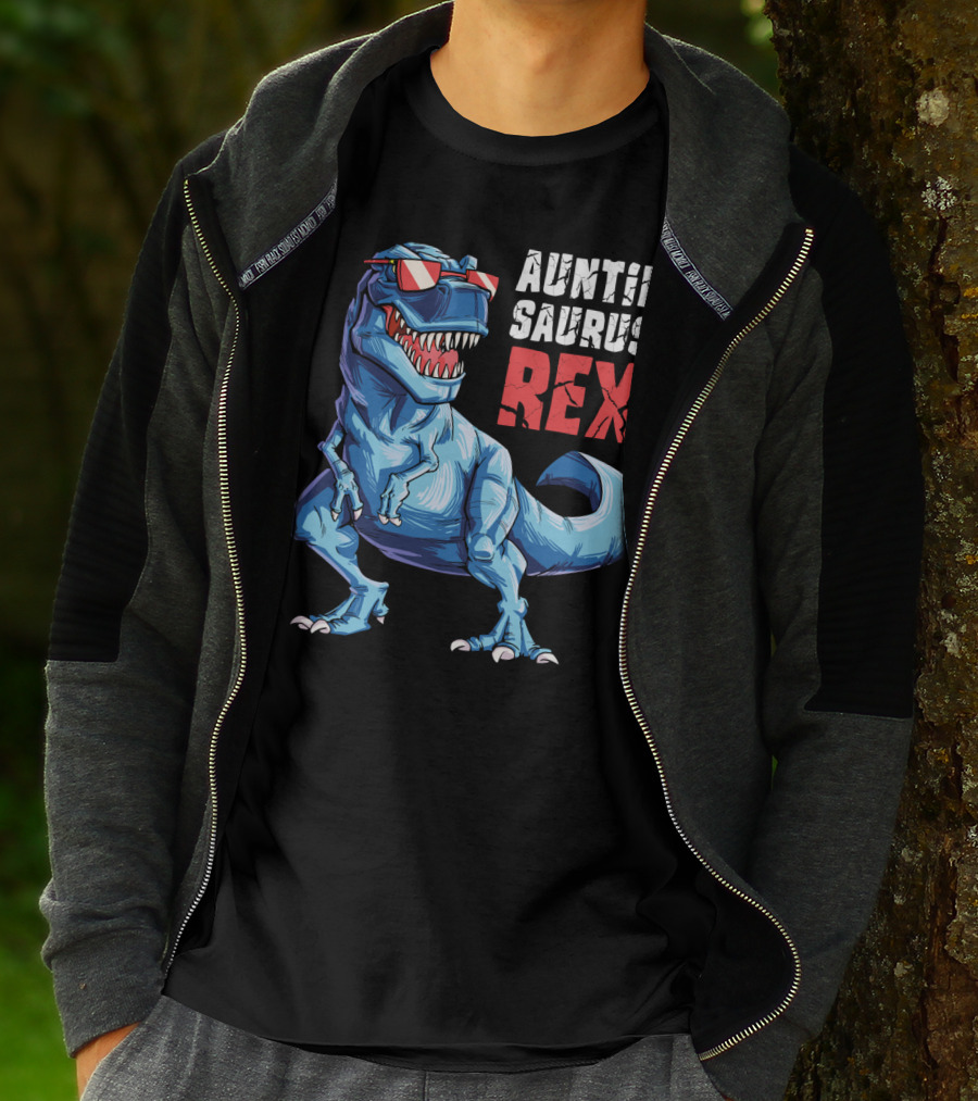 Auntiesaurus Rex Auntie Saurus Dinosaur Women Aunt10 T-Shirt