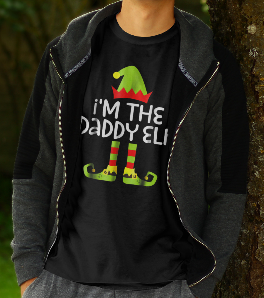 I'm The Daddy Elf Mens Matching Christmas T-Shirt