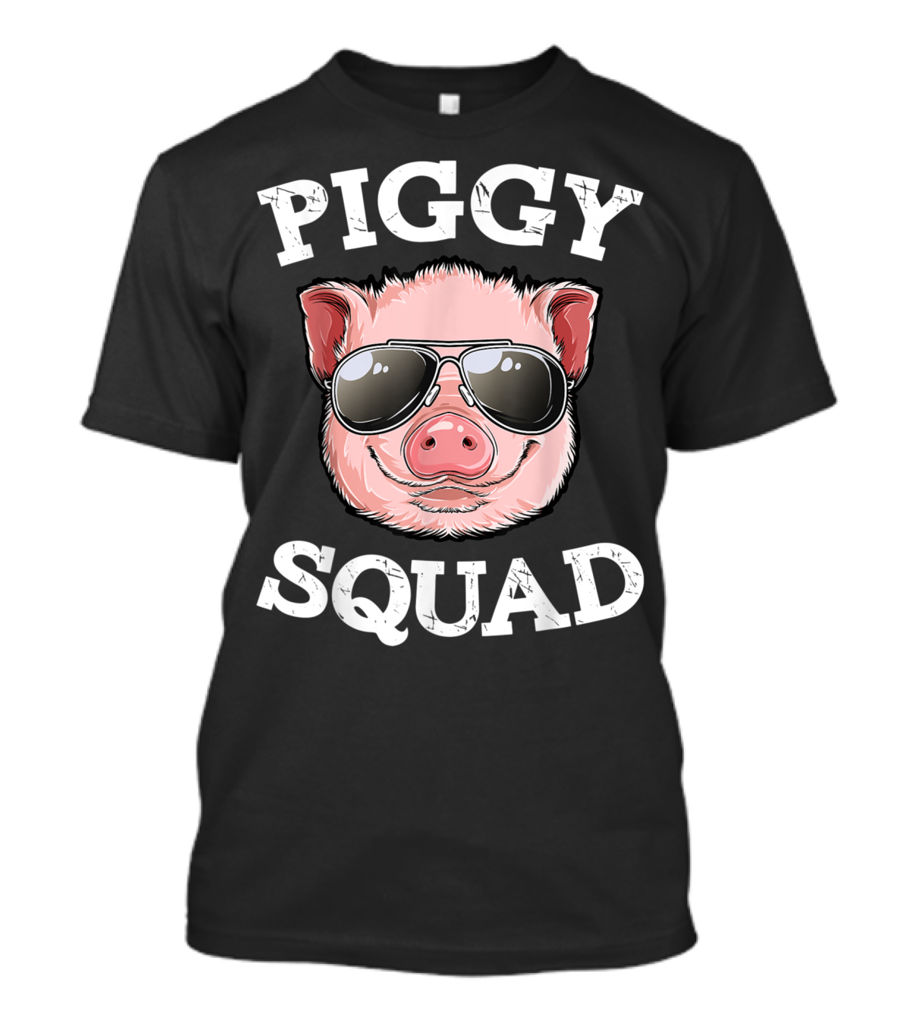 Piggy Squad Pig Lovers Farming Farmer Girls Sunglasses T-Shirt
