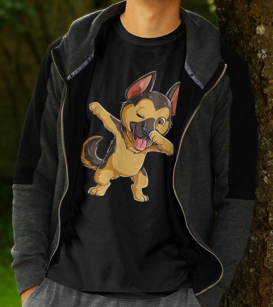 Dabbing German Shepherd Puppy Dance Boys Lover16 T-Shirt