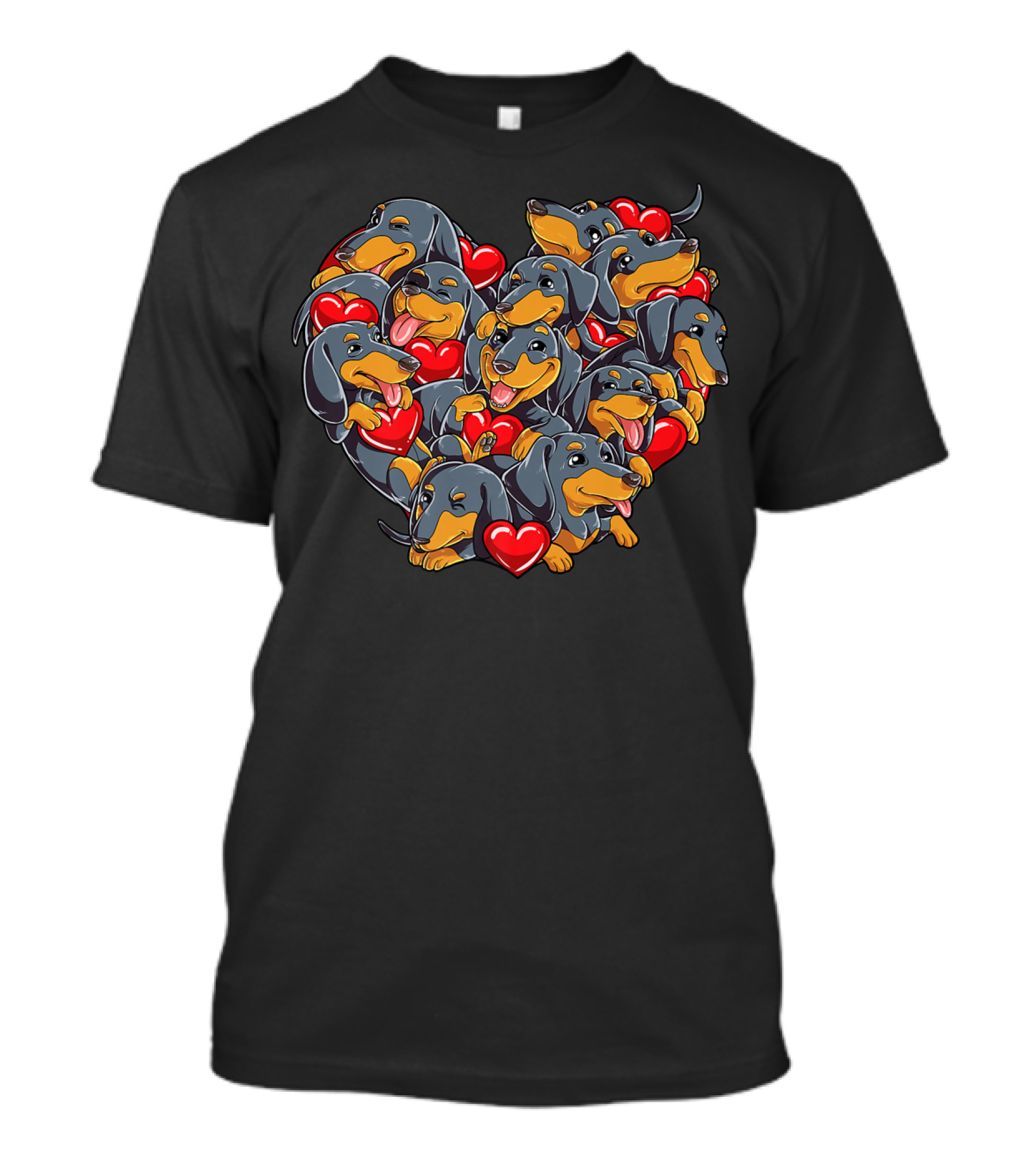 Heart Of Dachshund Valentine Sausage Dog Lover Boys15 T-Shirt