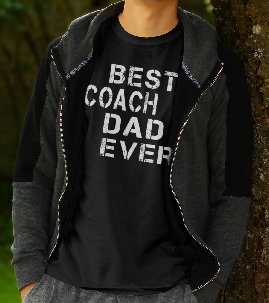 Best Coach Dad Ever Vintage Coach Mens S66 T-Shirt