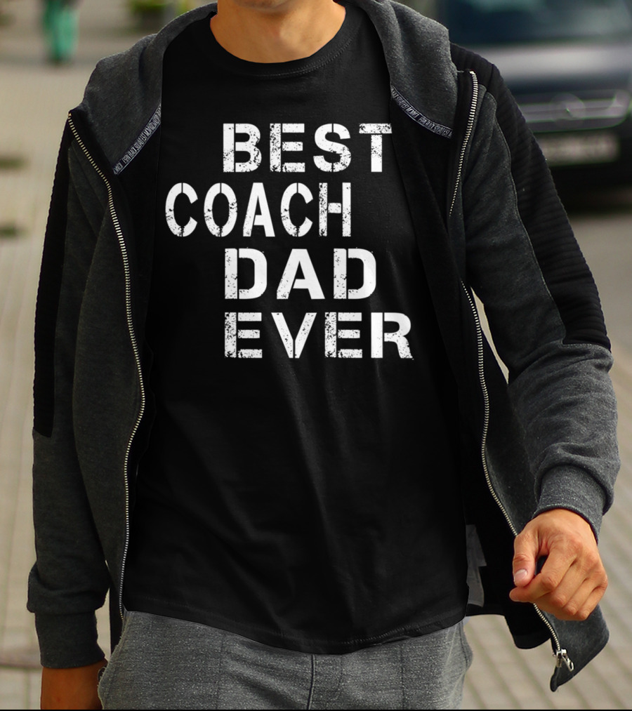 Best Coach Dad Ever Vintage Coach Mens S66 T-Shirt