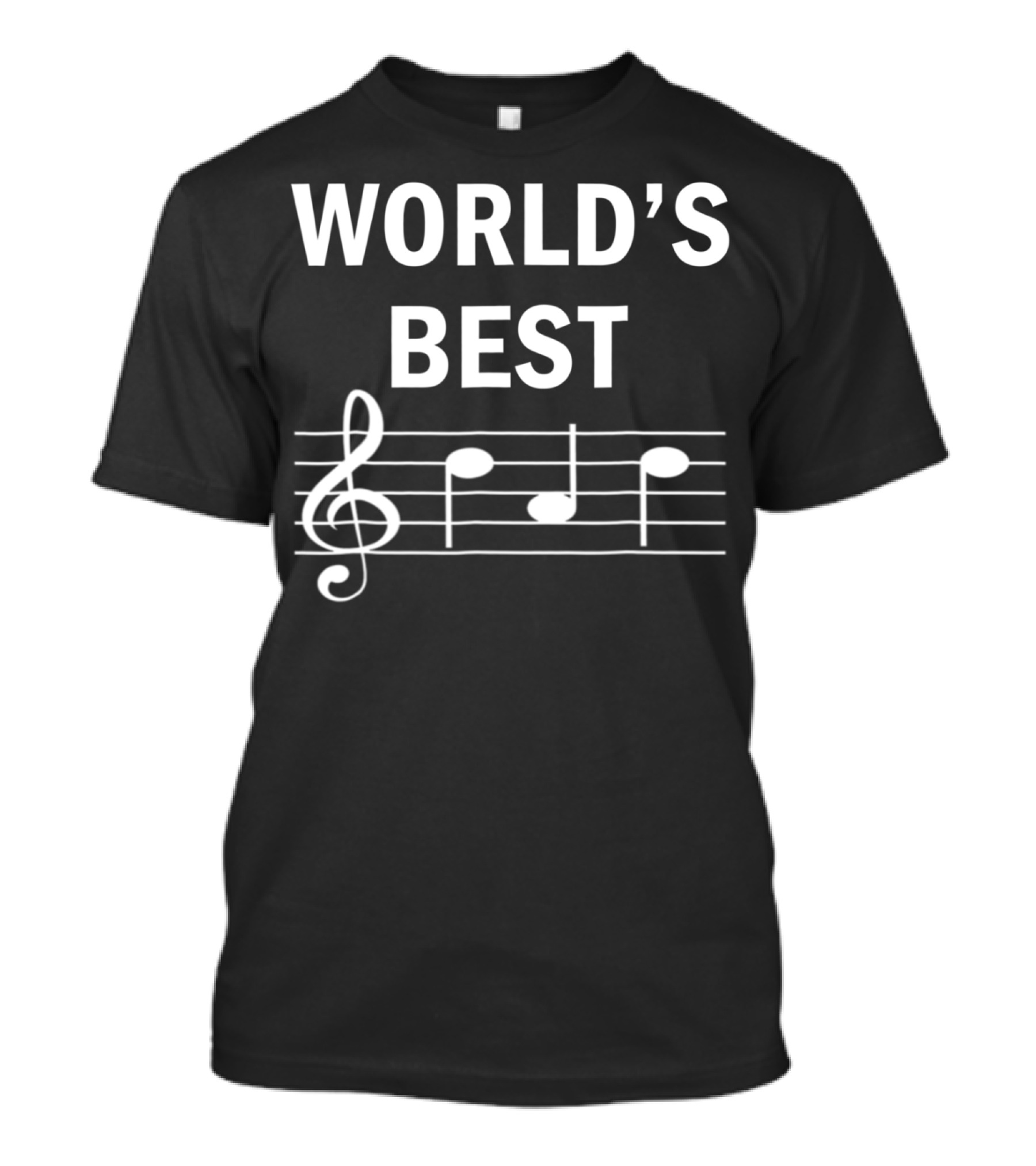 World's Best Dad Ever Treble Clef Musician T-Shirt