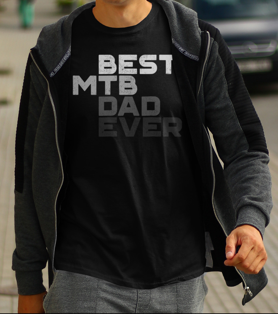Best MTB Dad Ever Mountain Bike Vintage MTB Mens T-Shirt
