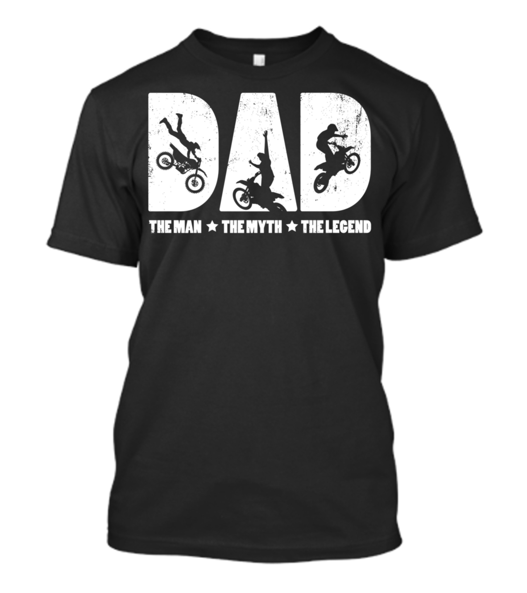 Dad The Man The Myth The Legend Motocross Rider T-Shirt
